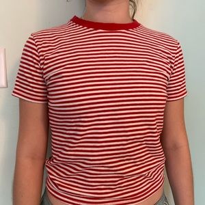 Red & White Stripped Shirt